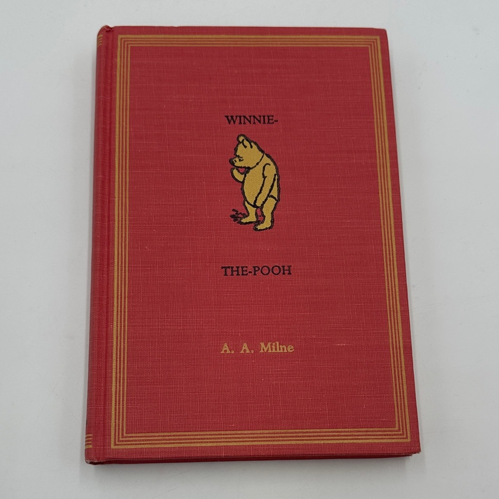 Vintage 1961 Winnie-the-Pooh Red Cloth Hardcover Book